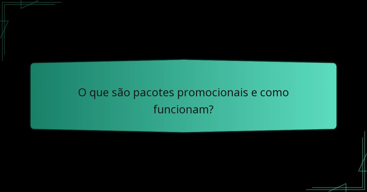 Como é determinada a precificação para pacotes promocionais?