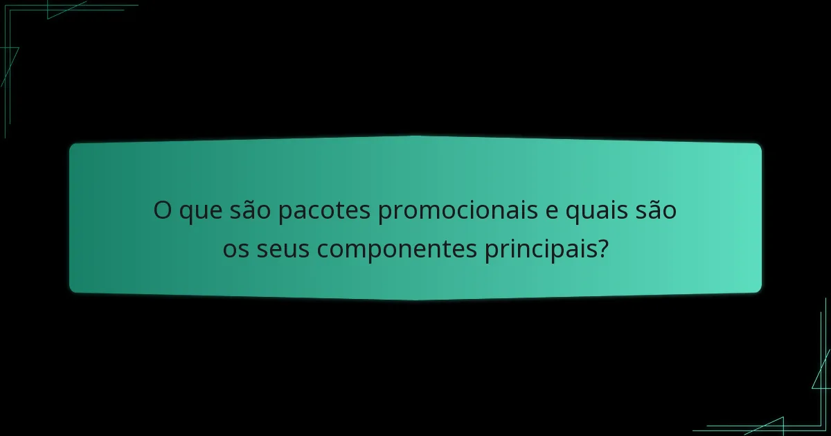 Quais fatores deve considerar ao escolher um pacote promocional?