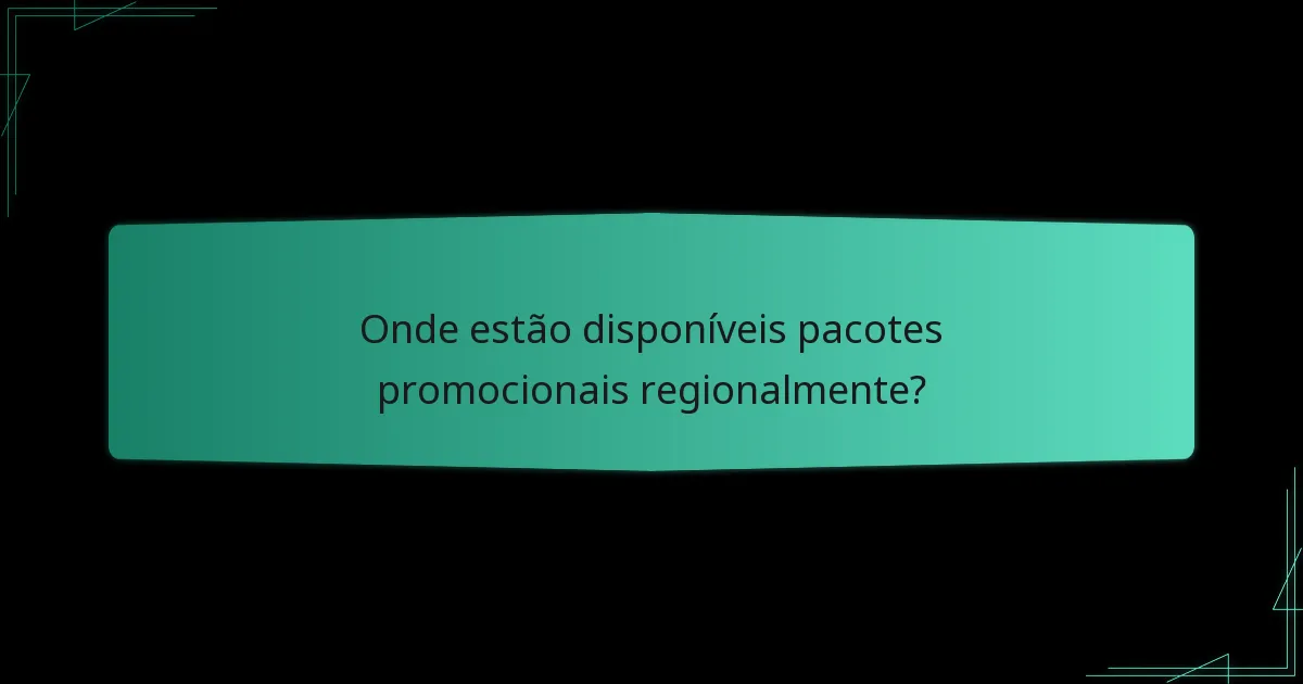 Que eventos especiais influenciam os pacotes promocionais?