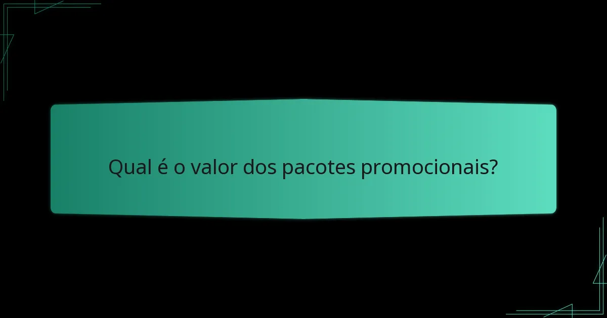 O que dizem os jogadores sobre pacotes promocionais?